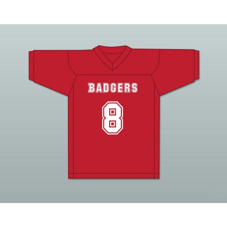 CUSTOM ANY Name Number HODGES 8 PUTNAM BADGERS HIGH SCHOOL RED Football Jersey Top Stitched S-6XL