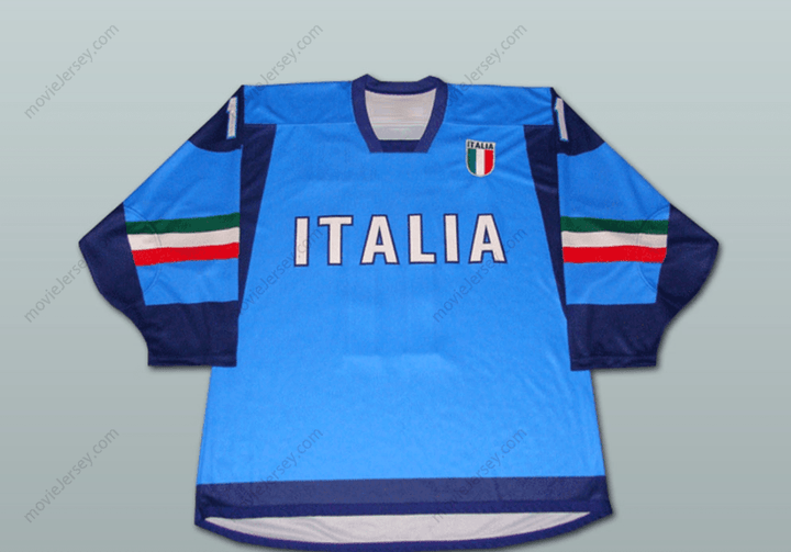 Custom Any Name Number Italia Team Hockey Jersey Top Stitched S-6XL