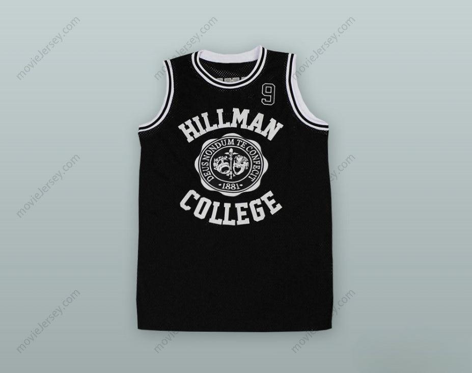 CUSTOM ANY Name Number DWAYNE WAYNE 9 HILLMAN COLLEGE BLACK BASKETBALL JERSEY Top Stitched S-6XL