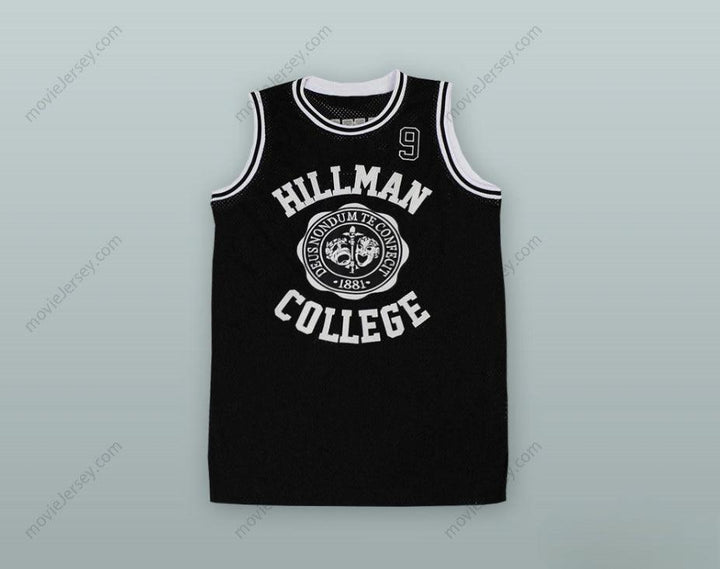 CUSTOM ANY Name Number DWAYNE WAYNE 9 HILLMAN COLLEGE BLACK BASKETBALL JERSEY Top Stitched S-6XL