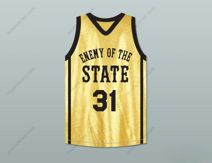 CUSTOM ANY Name Number JASON MARTIN DOUBLE A 31 ENEMY OF THE STATE BASKETBALL JERSEY CROSSOVER Top Stitched S-6XL