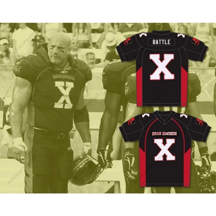 CUSTOM ANY Name Number BILL GOLDBERG JOEY BATTLE BATTAGLIO X MEAN MACHINE CONVICTS FOOTBALL JERSEY Top Stitched S-6XL