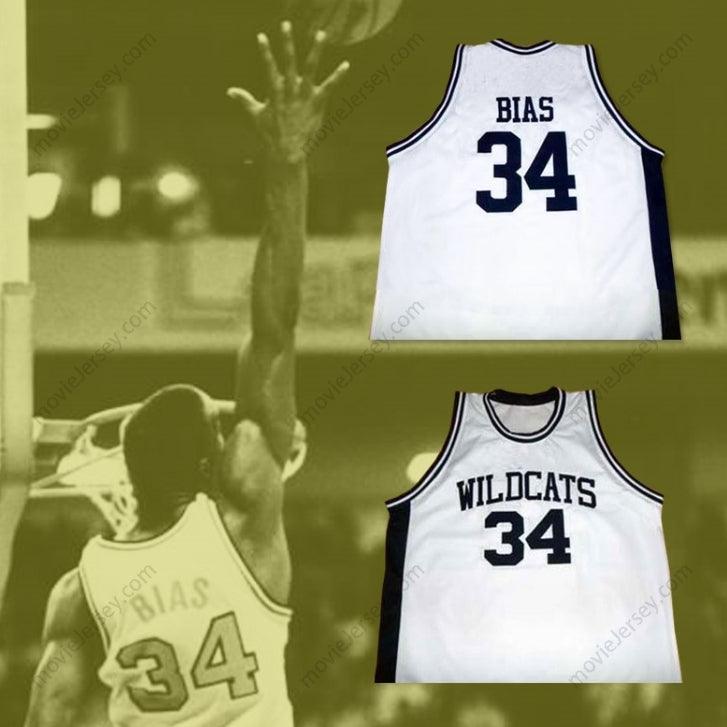 CUSTOM ANY Name Number LEN BIAS  WILDCATS HIGH SCHOOL BASKETBALL JERSEY NEW Top Stitched S-6XL
