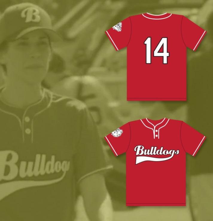Custom Any Name Number COACH EMMA 14 BULLDOGS BASEBALL JERSEY HOME RUN Top Stitched S-6XL
