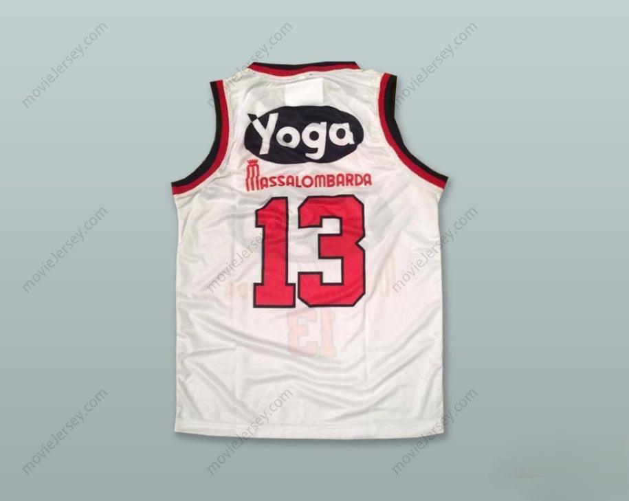 CUSTOM ANY Name Number LEON DOUGLAS 13 FORTITUDO BOLOGNA WHITE BASKETBALL JERSEY Top Stitched S-6XL