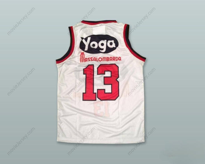 CUSTOM ANY Name Number LEON DOUGLAS 13 FORTITUDO BOLOGNA WHITE BASKETBALL JERSEY Top Stitched S-6XL