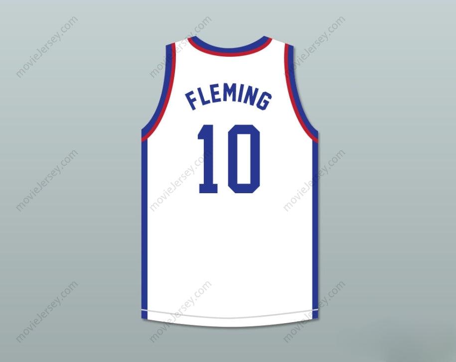 CUSTOM ANY Name Number VERN FLEMING 10 LARRY'S GAME WHITE BASKETBALL JERSEY 1988 CHARITY EVENT Top Stitched S-6XL