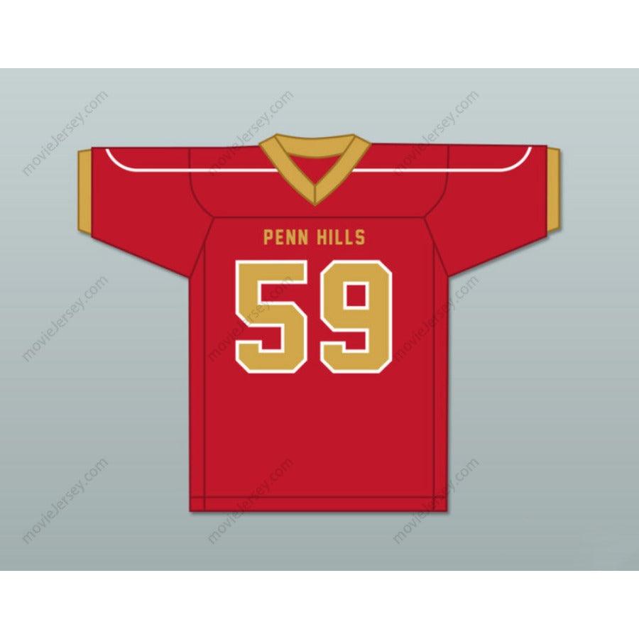 CUSTOM ANY Name Number AARON DONALD 59 PENN HILLS HIGH SCHOOL INDIANS Football Jersey Top Stitched S-6XL