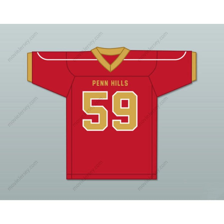 CUSTOM ANY Name Number AARON DONALD 59 PENN HILLS HIGH SCHOOL INDIANS Football Jersey Top Stitched S-6XL