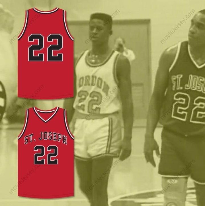CUSTOM ANY Name Number WILLIAM GATES 22 HIGH SCHOOL RED BASKETBALL JERSEY HOOP DREAMS Top Stitched S-6XL