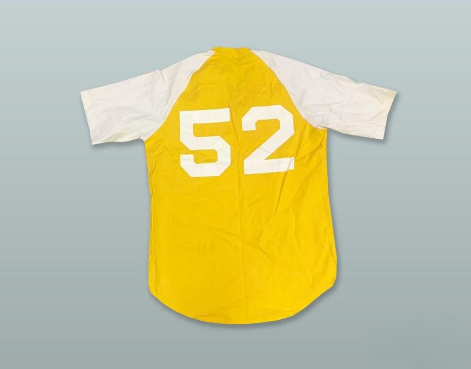 Custom Any Name Number MARINES 52 YELLOW PULLOVER BASEBALL JERSEY Top Stitched S-6XL