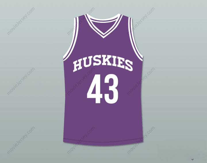 CUSTOM ANY Name Number MARLON WAYANS KENNY TYLER 43 HUSKIES BASKETBALL JERSEY THE 6TH MAN Top Stitched S-6XL