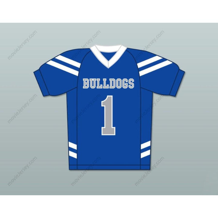 CUSTOM ANY Name Number BELLA DAWSON 1 BULLDOGS SCHOOL Football Jersey Top Stitched S-6XL