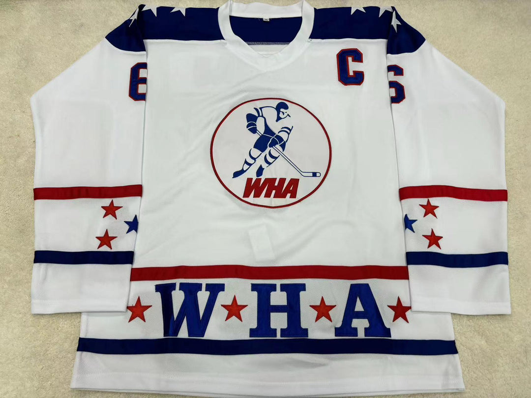 Custom Any Name Number MICHEL PARIZEAU 1977 WHA ALL-STAR HOCKEY JERSEY Stitched Top Stitched S-6XL