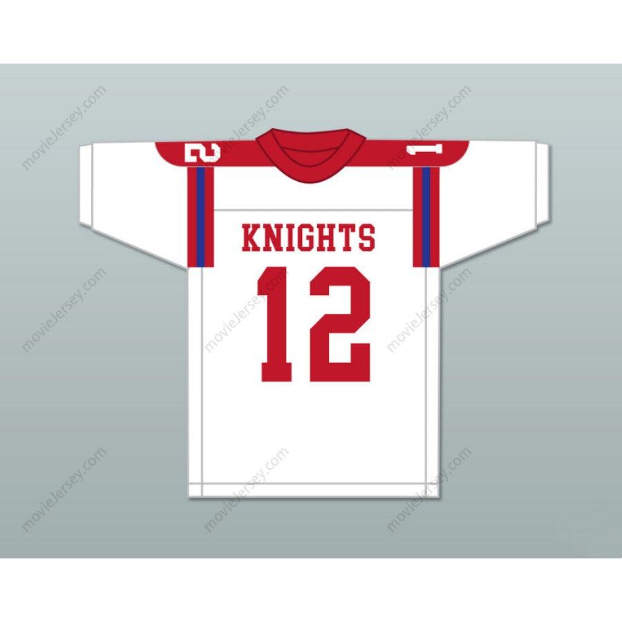 CUSTOM TERRY BRADSHAW 12 HIGH SCHOOL KNIGHTS WHITE FOOTBALL JERSEY All S-6XL
