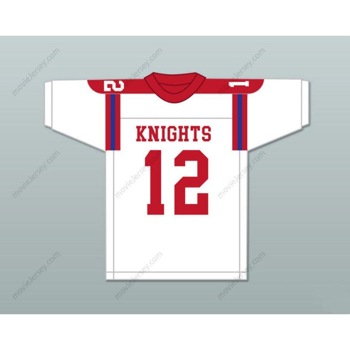 CUSTOM TERRY BRADSHAW 12 HIGH SCHOOL KNIGHTS WHITE FOOTBALL JERSEY All S-6XL