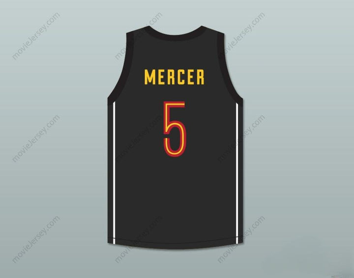 CUSTOM ANY Name Number RON MERCER 5 OAK HILL ACADEMY BLACK BASKETBALL JERSEY Top Stitched S-6XL