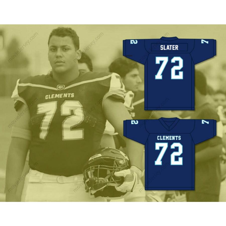 CUSTOM ANY Name Number RASHAWN SLATER 72 CLEMENTS HIGH SCHOOL RANGERS FOOTBALL JERSEY Top Stitched S-6XL