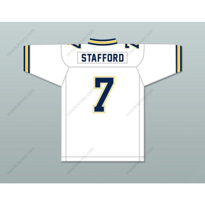 CUSTOM ANY Name Number MATTHEW STAFFORD 7 HIGHLAND PARK HIGH SCHOOL SCOTS Football Jersey Top Stitched S-6XL
