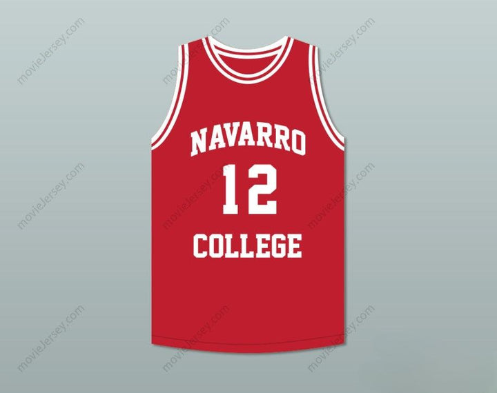 CUSTOM ANY Name Number RAPPER CAMERON GILES 12 NAVARRO  RED BASKETBALL JERSEY Top Stitched S-6XL