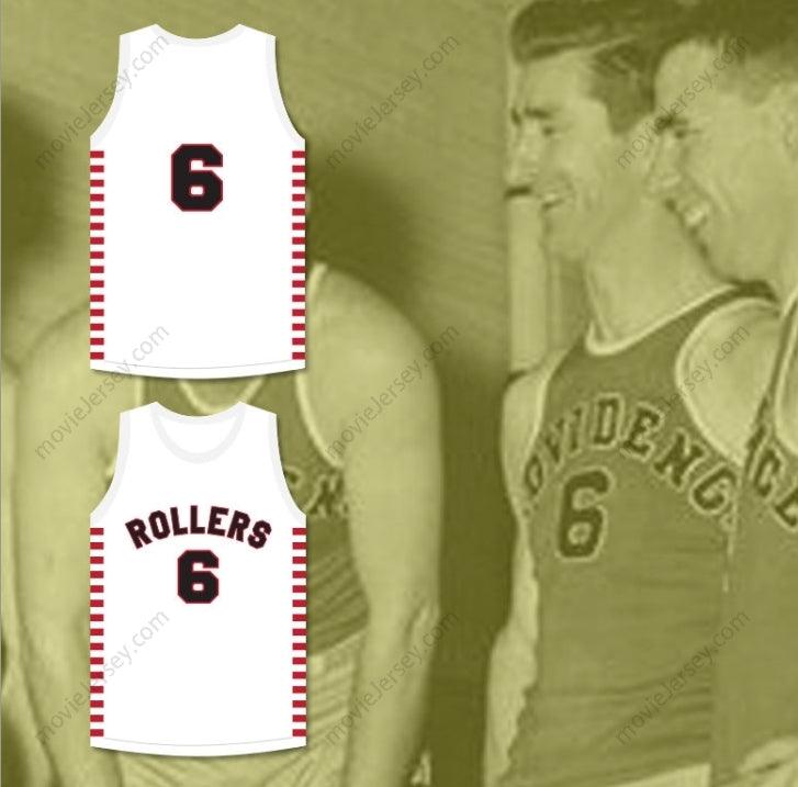 CUSTOM ANY Name Number HANK BEENDERS 6 PROVIDENCE STEAMROLLERS WHITE BASKETBALL JERSEY 1 Top Stitched S-6XL