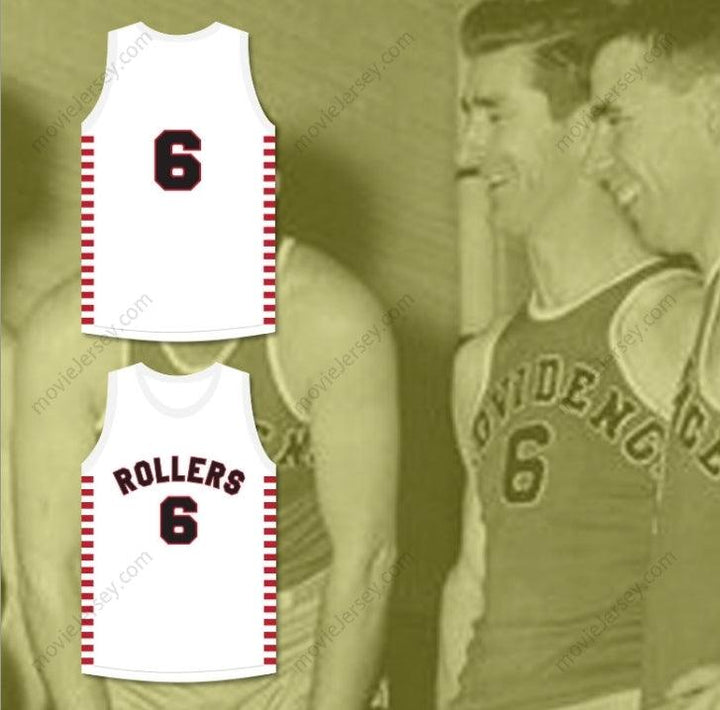 CUSTOM ANY Name Number HANK BEENDERS 6 PROVIDENCE STEAMROLLERS WHITE BASKETBALL JERSEY 1 Top Stitched S-6XL