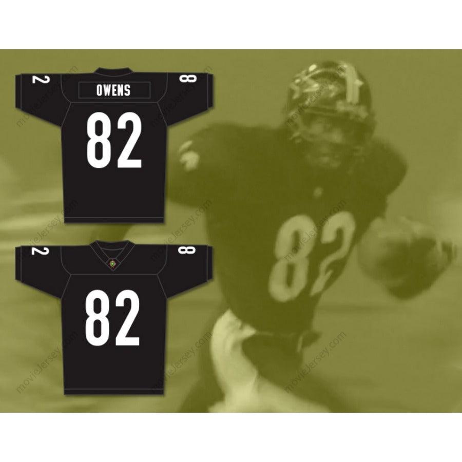 CUSTOM ANY Name Number TERRELL OWENS 82 MIAMI SHARKS WHITE TRIM Football Jersey Top Stitched S-6XL