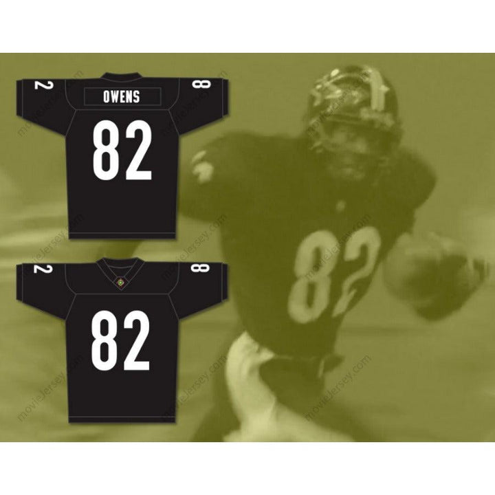 CUSTOM ANY Name Number TERRELL OWENS 82 MIAMI SHARKS WHITE TRIM Football Jersey Top Stitched S-6XL