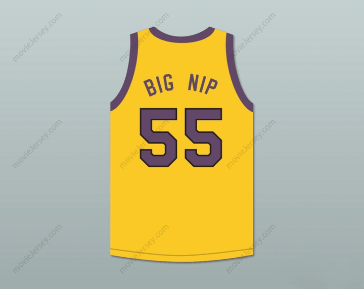 CUSTOM ANY Name Number NIPSEY BIG NIP 55 YELLOW BASKETBALL JERSEY MARTIN Top Stitched S-6XL