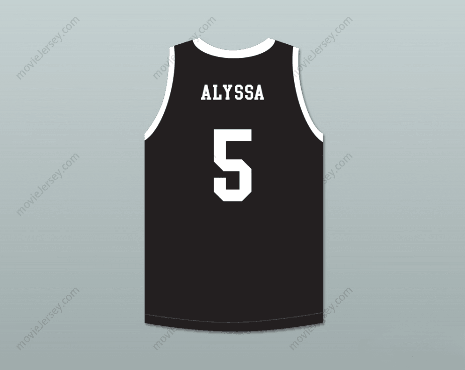 CUSTOM ANY Name Number ALYSSA 5 MAMBA BALLERS BLACK BASKETBALL JERSEY VERSION 2 Top Stitched S-6XL