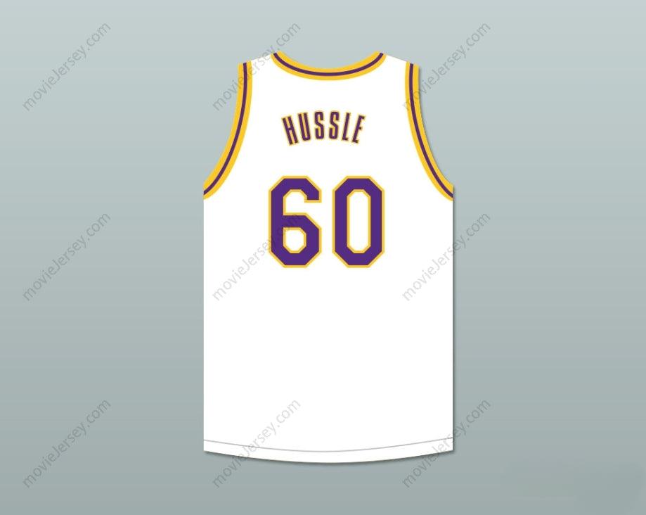 CUSTOM ANY Name Number NIPSEY HUSSLE 60 CRENSHAW WHITE BASKETBALL JERSEY 1 Top Stitched S-6XL