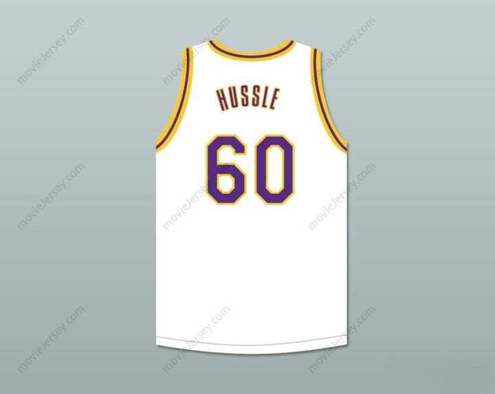 CUSTOM ANY Name Number NIPSEY HUSSLE 60 CRENSHAW WHITE BASKETBALL JERSEY 1 Top Stitched S-6XL