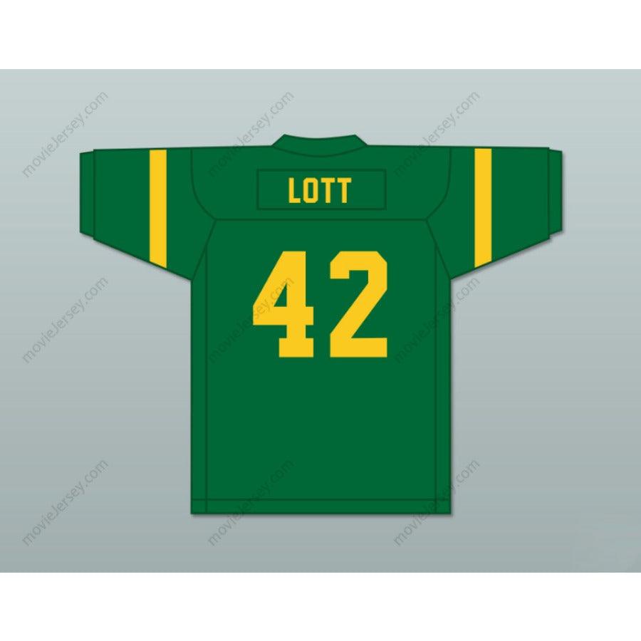 CUSTOM ANY Name Number RONNIE LOTT 42 EISENHOWER HIGH SCHOOL EAGLES GREEN FOOTBALL JERSEY Top Stitched S-6XL
