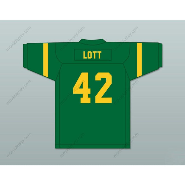 CUSTOM ANY Name Number RONNIE LOTT 42 EISENHOWER HIGH SCHOOL EAGLES GREEN FOOTBALL JERSEY Top Stitched S-6XL