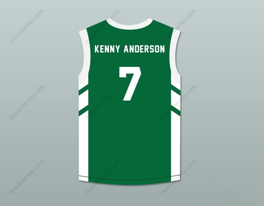 CUSTOM ANY Name Number KENNY ANDERSON 7 GREEN BASKETBALL JERSEY DENNIS RODMAN'S BIG BANG IN PYONGYANG Top Stitched S-6XL