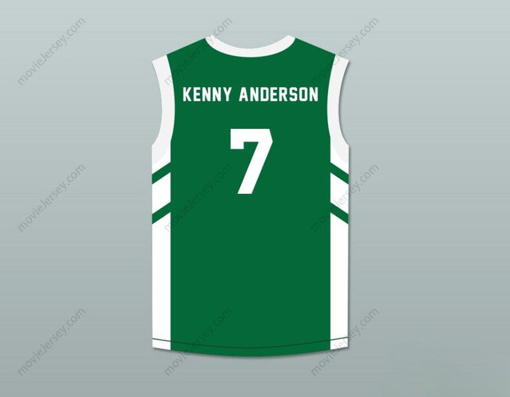 CUSTOM ANY Name Number KENNY ANDERSON 7 GREEN BASKETBALL JERSEY DENNIS RODMAN'S BIG BANG IN PYONGYANG Top Stitched S-6XL