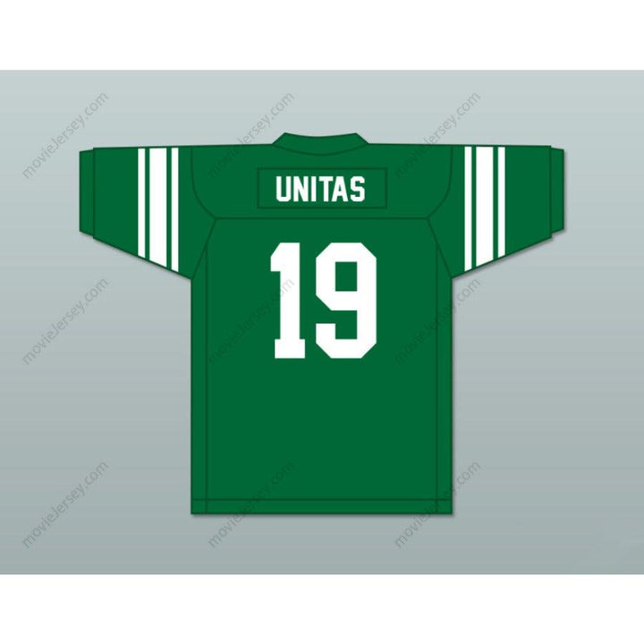 CUSTOM JOHNNY UNITAS 19 ST. JUSTIN'S HIGH SCHOOL PITTSBURGH FOOTBALL JERSEY Top Stitched S-6XL