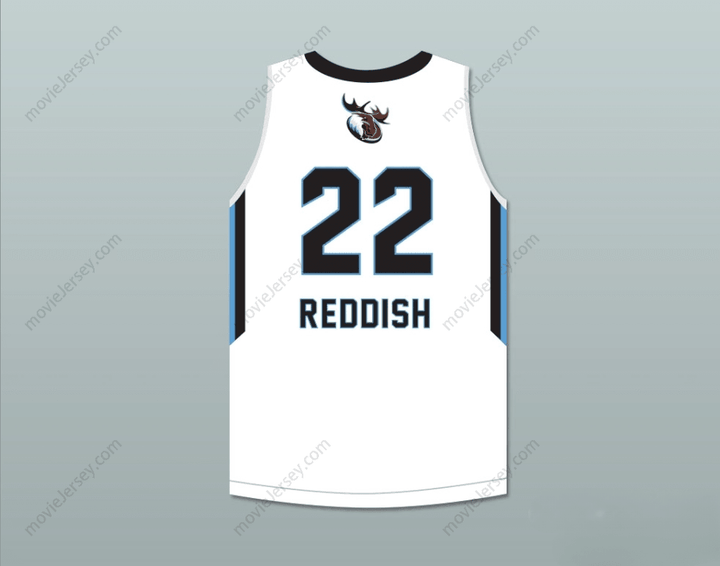 CUSTOM ANY Name Number CAM REDDISH 22 WESTTOWN SCHOOL MOOSE WHITE BASKETBALL JERSEY 2 Top Stitched S-6XL