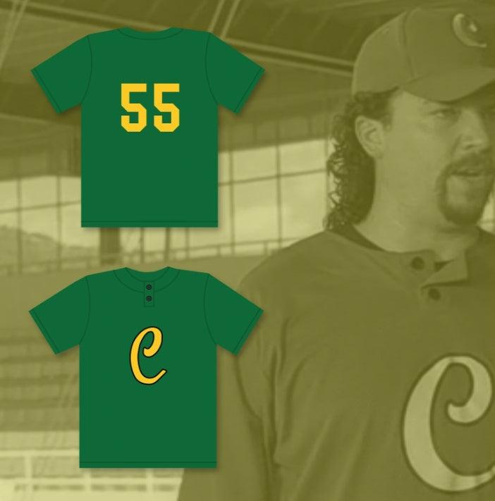 Custom Any Name Number DANNY MCBRIDE KENNY POWERS 55 CHARROS PRACTICE ALTERNATE HOME BASEBALL JERSEY EASTBOUND & DOWN Top Stitched S-6XL