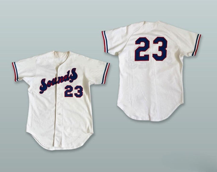 Custom Any Name Number  SOUNDS 23 WHITE BASEBALL JERSEY Top Stitched S-6XL