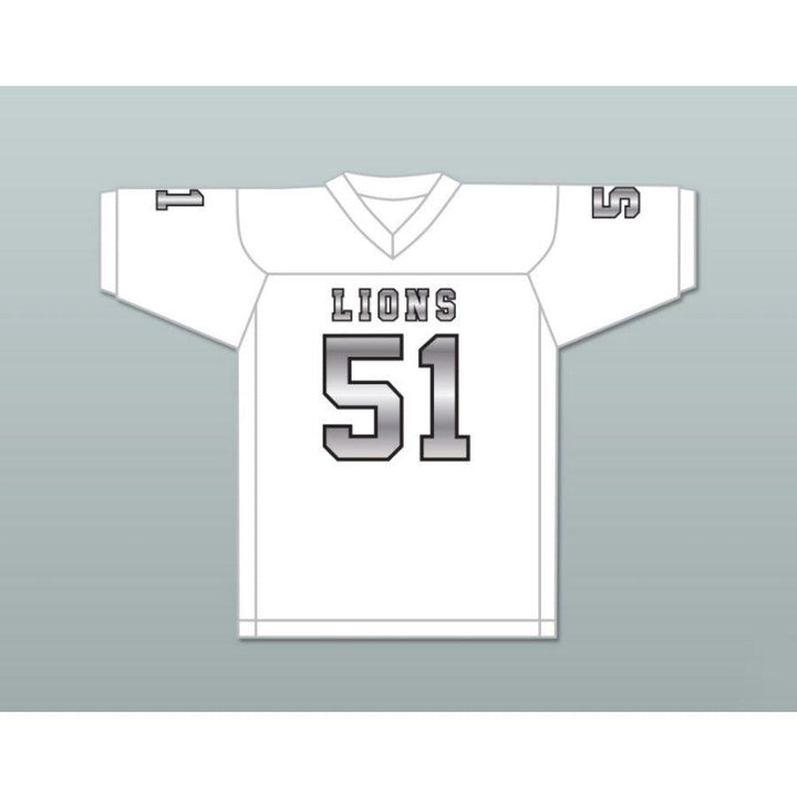 CUSTOM ANY Name Number JAMES DAVIS 51 EMCC LIONS FOOTBALL JERSEY INCLUDES PATCHES Top Stitched S-6XL