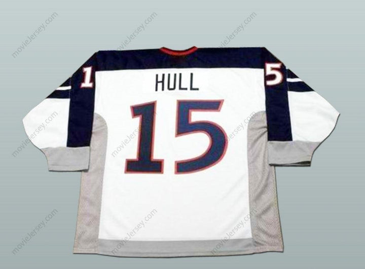 Custom Any Name Number Brett Hull 15 USA National Team Hockey Jersey Any Player or Number Stitched Top Stitched S-6XL