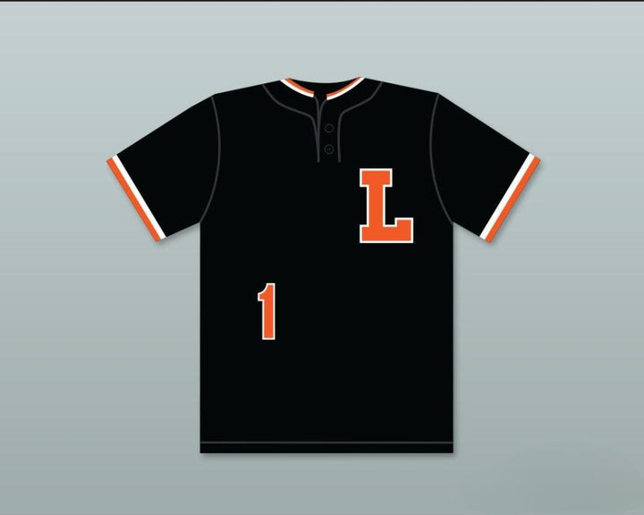 Custom Any Name Number CHRIS SALE 1  SENIOR HIGH SCHOOL DREADNAUGHTS BLACK BASEBALL JERSEY 2 Top Stitched S-6XL