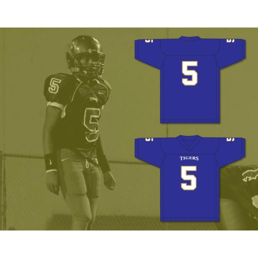 CUSTOM ANY Name Number REDMOND 5 MANASSAS TIGERS HIGH SCHOOL Football Jersey Top Stitched S-6XL