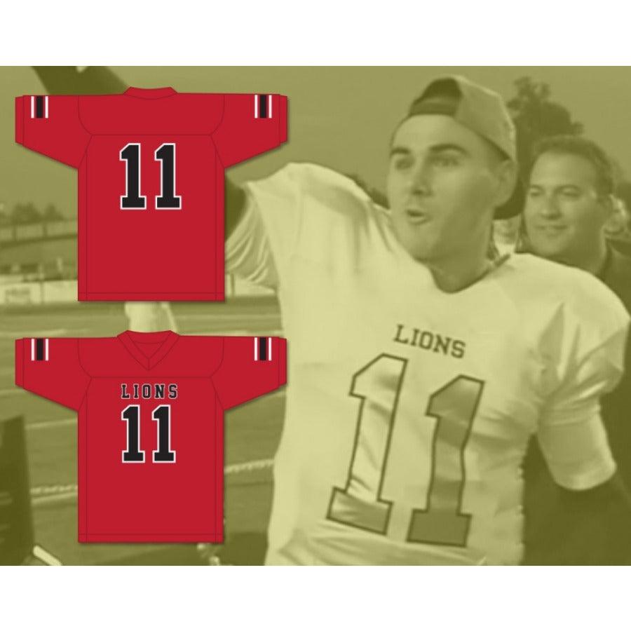 CUSTOM ANY Name Number CHAD KELLY 11 EMCC LIONS FOOTBALL JERSEY INCLUDES PATCHES Top Stitched S-6XL