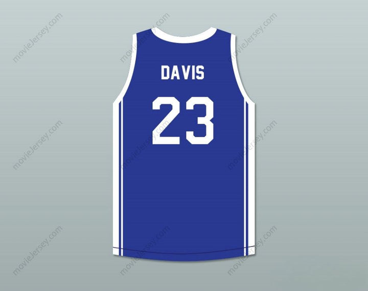 CUSTOM ANY Name Number ANTHONY DAVIS 23 PERSPECTIVES CHARTER SCHOOL BLUE BASKETBALL JERSEY 2 Top Stitched S-6XL