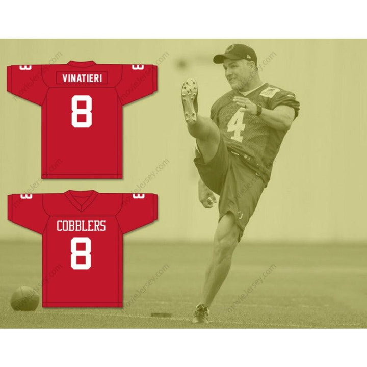 CUSTOM ANY Name Number ADAM VINATIERI 8 RAPID CITY CENTRAL HIGH SCHOOL COBBLERS Football Jersey Top Stitched S-6XL