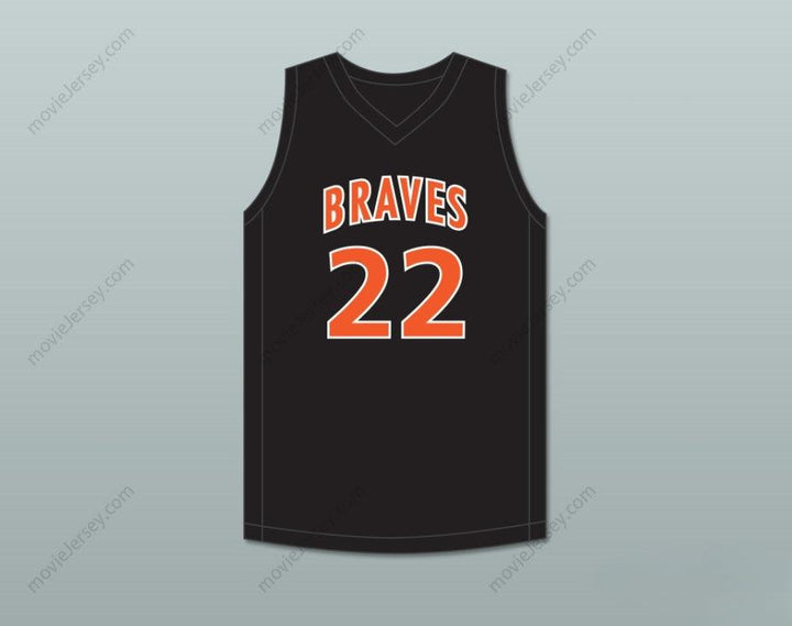 CUSTOM ANY Name Number OTTO PORTER JR. 22 SCOTT COUNTY CENTRAL HIGH SCHOOL BRAVES BLACK BASKETBALL JERSEY 2 Top Stitched S-6XL