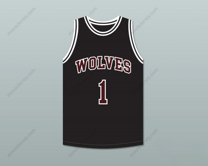 CUSTOM ANY Name Number GIL 1  HIGH SCHOOL BLACK BASKETBALL JERSEY Top Stitched S-6XL