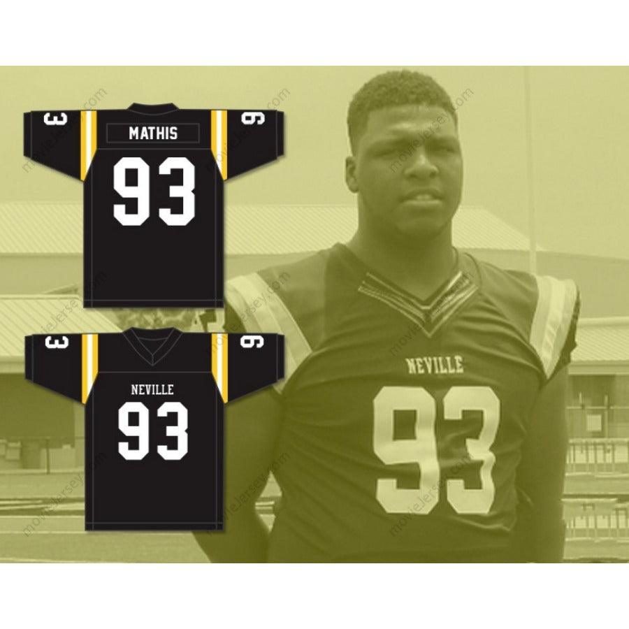 CUSTOM ANY Name Number PHIDARIAN MATHIS 93 NEVILLE HIGH SCHOOL TIGERS Football Jersey Top Stitched S-6XL